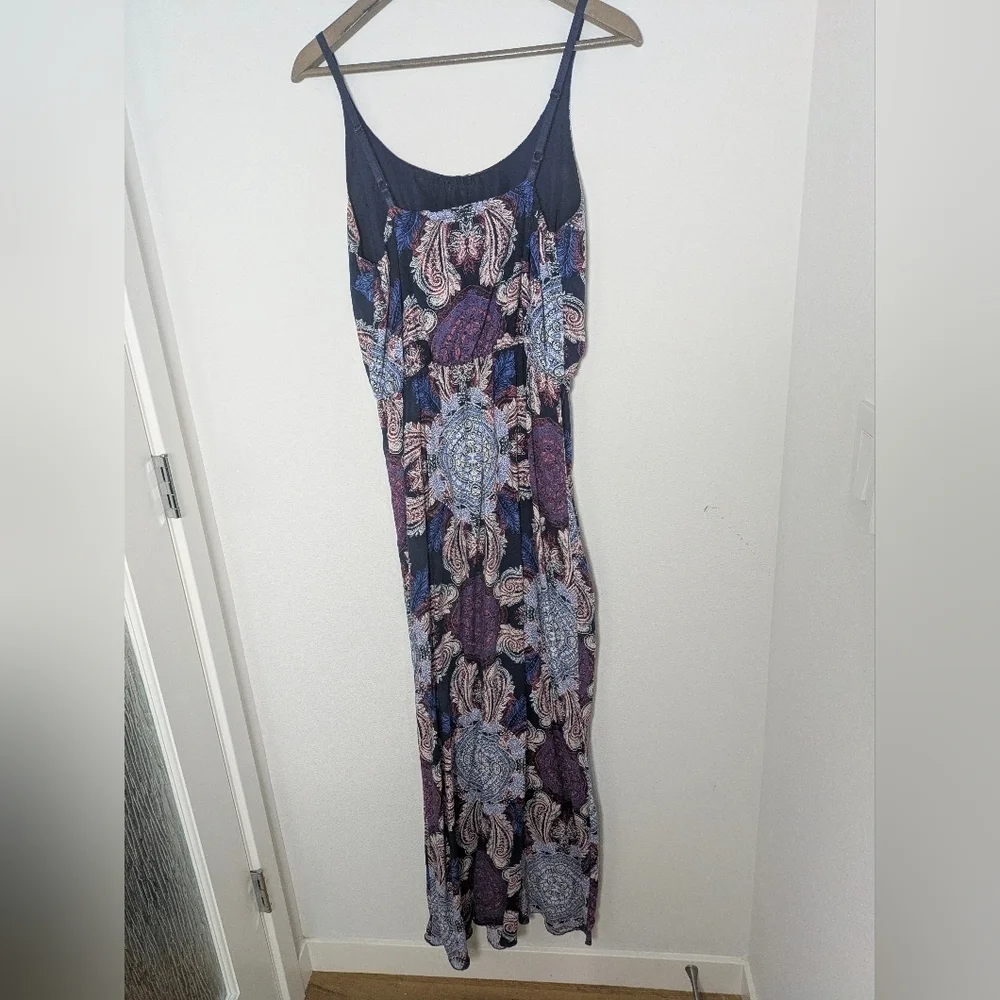 Vero Moda Sleeveless Geometric Maxi Dress Colorful Blue Bohemian Size M - Picture 5 of 7